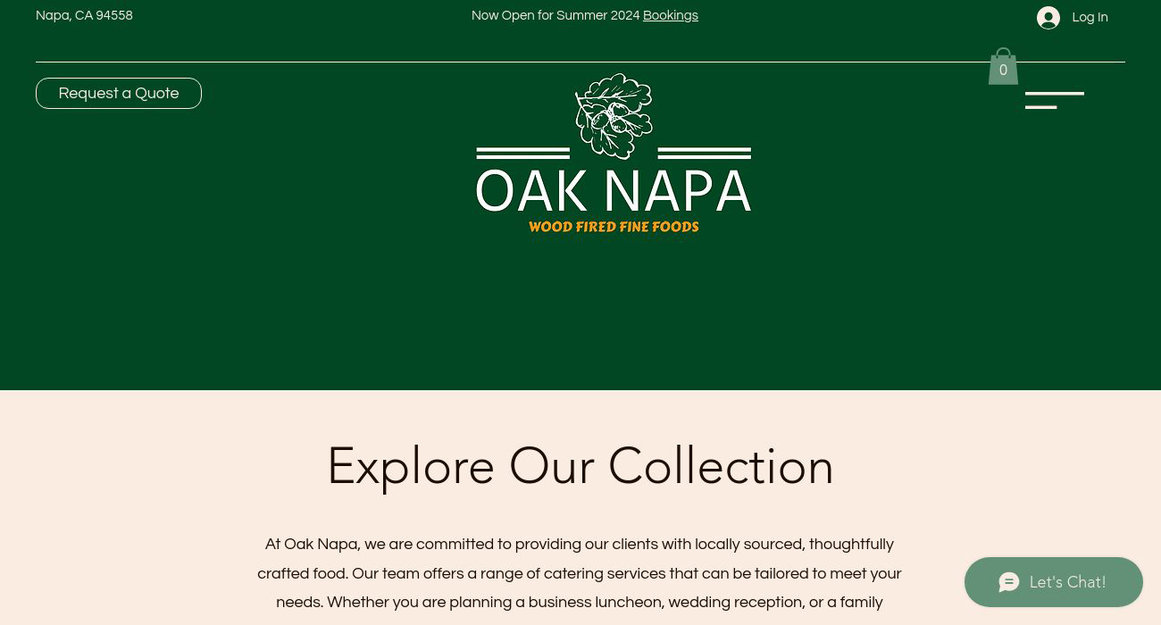 Oak Napa Catering