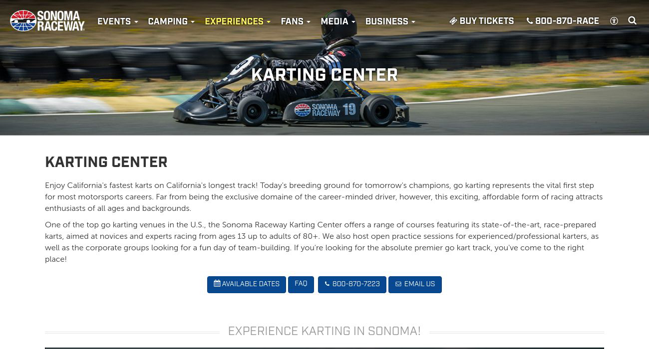 Sears Point Racing Karting Center