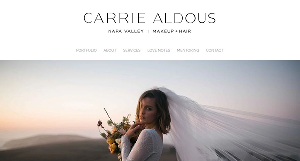 Carrie Aldous makeup and hair 